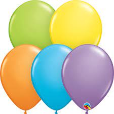 28cm Round Bright Pastel Assorted Qualatex Plain Latex #88255 - Pack of 100