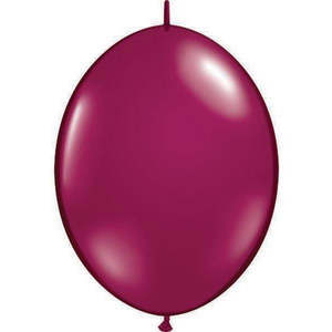 15cm Quick Link Jewel Sparkling Burgundy Qualatex Quick Link Balloons #90542 - Pack of 50