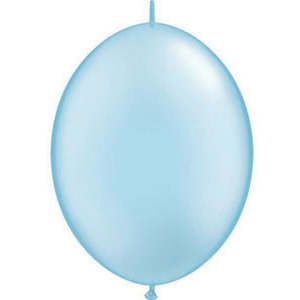 Quick Links Solid Colours: 15cm Quick Link Pearl Light Blue Qualatex Quick Link Balloons #90493 - Pack of 50