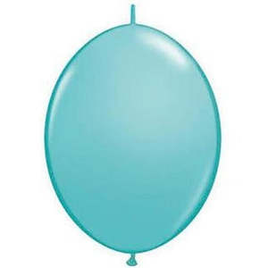 15cm Quick Link Caribbean Blue Qualatex Quick Link Balloons #90217 - Pack of 50
