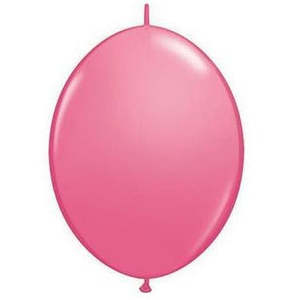 Quick Links Solid Colours: 15cm Quick Link Rose Qualatex Quick Link Balloons #90214 - Pack of 50