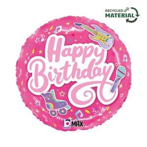18" Foil Totally Awesome Pink BIRTHDAY #26538