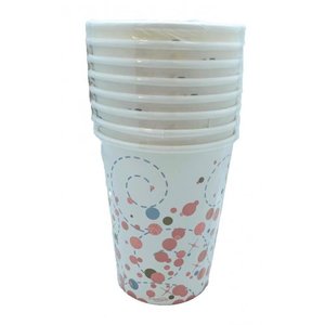 Cups Sticks Seals: 9oz Paper CUP Sparkle Fizz Rose Gold 8Pk #AP635661