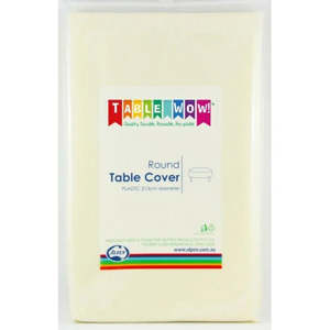 Fixtures Displays 1: Tablecover IVORY Round 213cm #AP388210