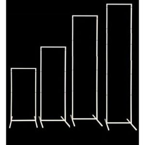 Sculpting Frames Arches: 4 Piece Balloon decorating frames - White- Rectangle #B457