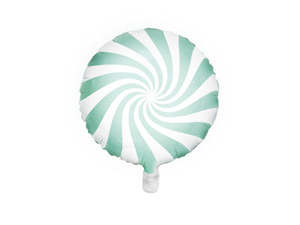 Foil Balloon Candy Swirl MINT 35cm #FS2620103