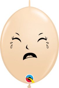 Quick Links Printed: 15cm Quicklink Blush Happy/Sad Baby Face #12575- Pack of 50
