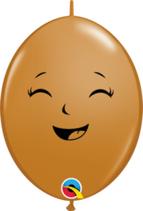 15cm Quicklink Mocha Brown Happy/Sad Baby Face #12574- Pack of 50