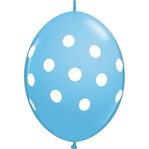 30cm Quick Link Pale Blue Big Polka Dots #90564 - Pack of 50