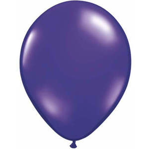 28cm Jewel Latex: 28cm Round Jewel Quartz Purple Qualatex Plain Latex #43789 - Pack of 100