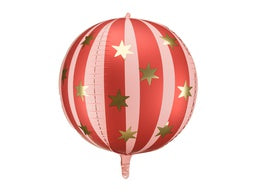 75cm Foil Balloon STARRY Ball RED Balloon #243-007 Party Deco