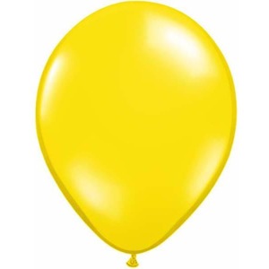 40cm Jewel Latex: 40cm Round Jewel Citrine Yellow Qualatex Plain Latex #43860 - Pack of 50