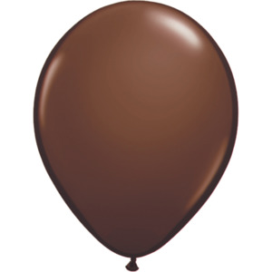 40cm Round Chocolate Brown Qualatex Plain Latex #21863 - Pack of 50