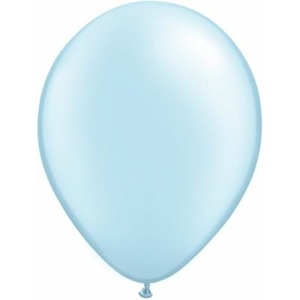 40cm Round Pearl Light Blue Qualatex Plain Latex #43888 - Pack of 50