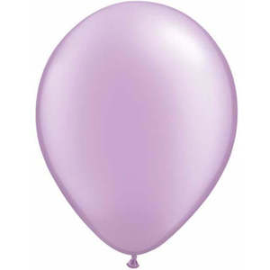 40cm Round Pearl Lavender Qualatex Plain Latex #43889 - Pack of 50