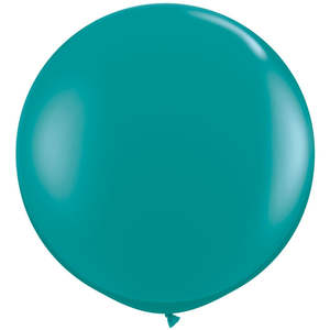 90cm Jewel Latex: 90cm Round Jewel Teal Qualatex Plain Latex #43458 - Pack of 2