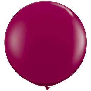90cm Jewel Latex: 90cm Round Jewel Sparkling Burgundy Qualatex Plain Latex #43367 - Pack of 2
