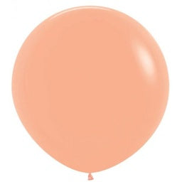 90cm Fashion Latex: 90cm Round Fashion PEACH BLUSH Plain Latex #70911060- Each