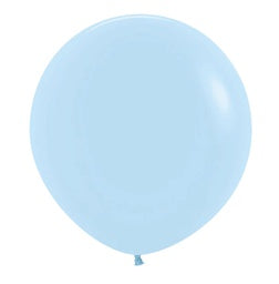 90cm Fashion Latex: 90cm Matte Pastel BLUE FS 1 per pack #7091640
