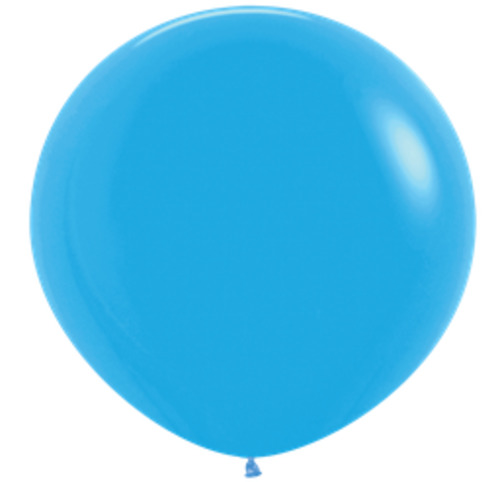 90cm Round Fashion BLUE Plain Latex #7091111- Each