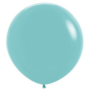 90cm Round Classic Fashion AQUAMARINE Plain Latex #7091037- Each