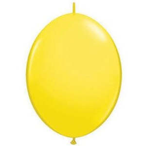 Quick Links Standard Latex: 15cm Quick Link Yellow Qualatex Quick Link Balloons #90174 - Pack of 50
