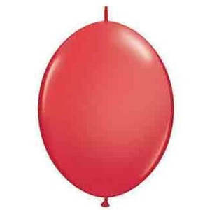 Quick Links Standard Latex: 15cm Quick Link Red Qualatex Quick Link Balloons #90173 - Pack of 50