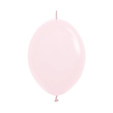 12" 30cm Latex LINKING Balloons Matte PASTEL PINK #223129 - Pack of 50