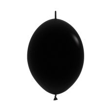 12" 30cm Latex LINKING Balloons Fashion BLACK #223122 - Pack of 50