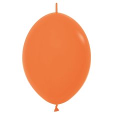 12" 30cm Latex LINKING Balloons Fashion ORANGE #223118 - Pack of 50