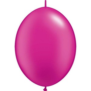 Quick Links Pearl Metallic Latex: 30cm Quick Link Pearl Magenta Qualatex Quick Link Balloons #65338 - Pack of 50