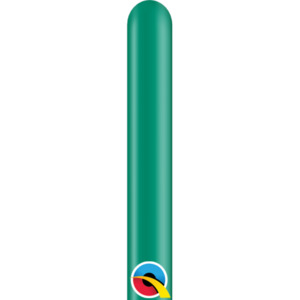 160q Jewel Latex: 160Q Jewel Emerald Green Qualatex Plain Latex #43909 - Pack of 100