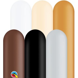 160q Assorted Latex: 160Q Character Assorted Qualatex Plain Latex #13773 - Pack of 100