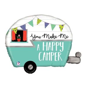 Number Shapes Rose Gold: 31" Foil Shape Happy CAMPER #35932