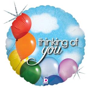 18" Foil THINKING OF YOU Balloons & Sky #AP209859-86767