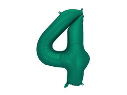 86cm Foil Number FOUR Bottle Green #FB1S-4 each packaged