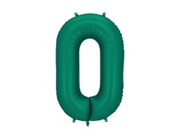 86cm Foil Number ZERO Bottle Green #FB1S-0  each packaged