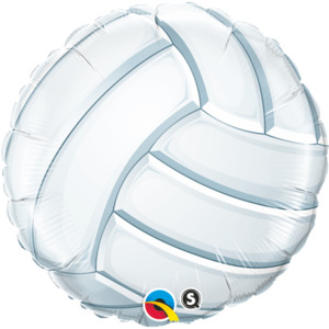 Qld Nsw Supporters: 45cm Round Foil Volleyball #49922 - Each (Pkgd.)