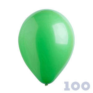 Foil Shapes Rose Gold: Party Basics 12" 30cm Standard Green 100 bag PB183100