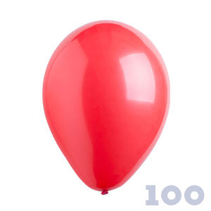 Foil Shapes Rose Gold: Party Basics 12" 30cm Standard Red 100 bag PB130100