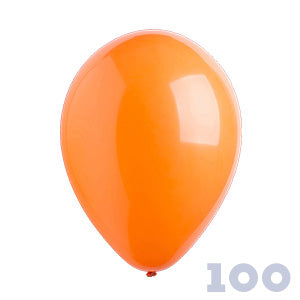 Foil Shapes Rose Gold: Party Basics 12" 30cm Standard Orange 100 bag PB120100