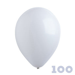 Foil Shapes Rose Gold: Party Basics 12" 30cm Standard White 100 bag PB100100