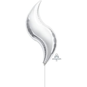 28" Foil CURVE Silver #HA16302