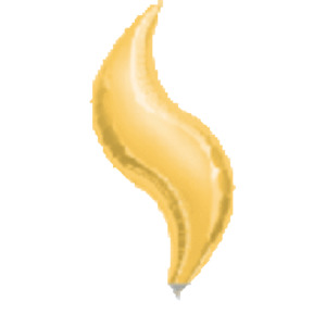 Northstar Foil Balloons: 19" Foil CURVE Gold #HA16139