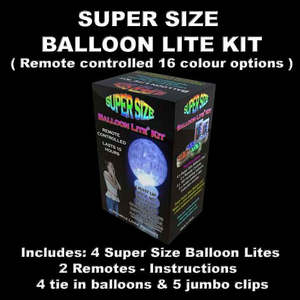 Lights: Super Size BALLOON LITES 4 x Lites 2 x remotes