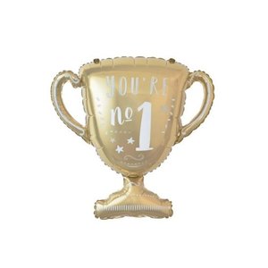 Fathers Day: 78cm Foil Shape You're No. 1 WINNER Cup 214123