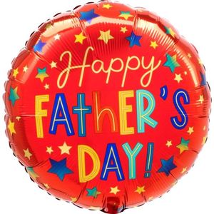 Fathers Day: 18" Foil Happy FATHER'S Day Stars #44300