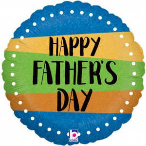 Fathers Day: 18" Foil FATHER'S Day Coloured Bands #36801