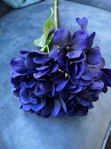 Tall Water HYDRANGEA Stem #AAHTN Navy -Each