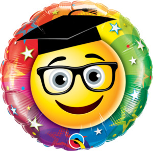 18" Foil Smiley GRADUATE #47407